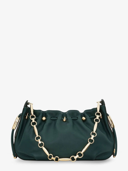Zimmermann Halcyon leather clutch - Emerald