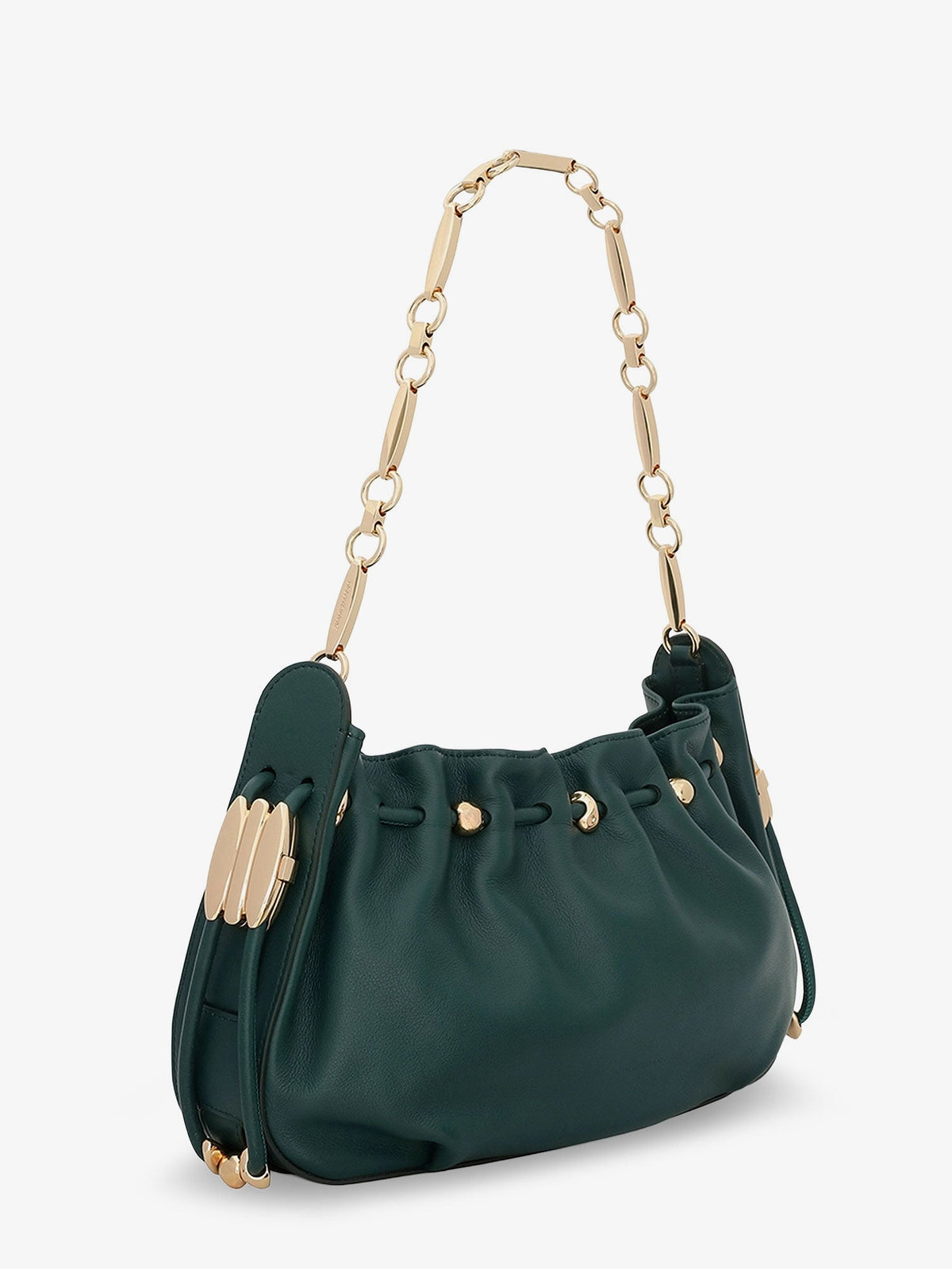 Zimmermann Halcyon leather clutch - Emerald