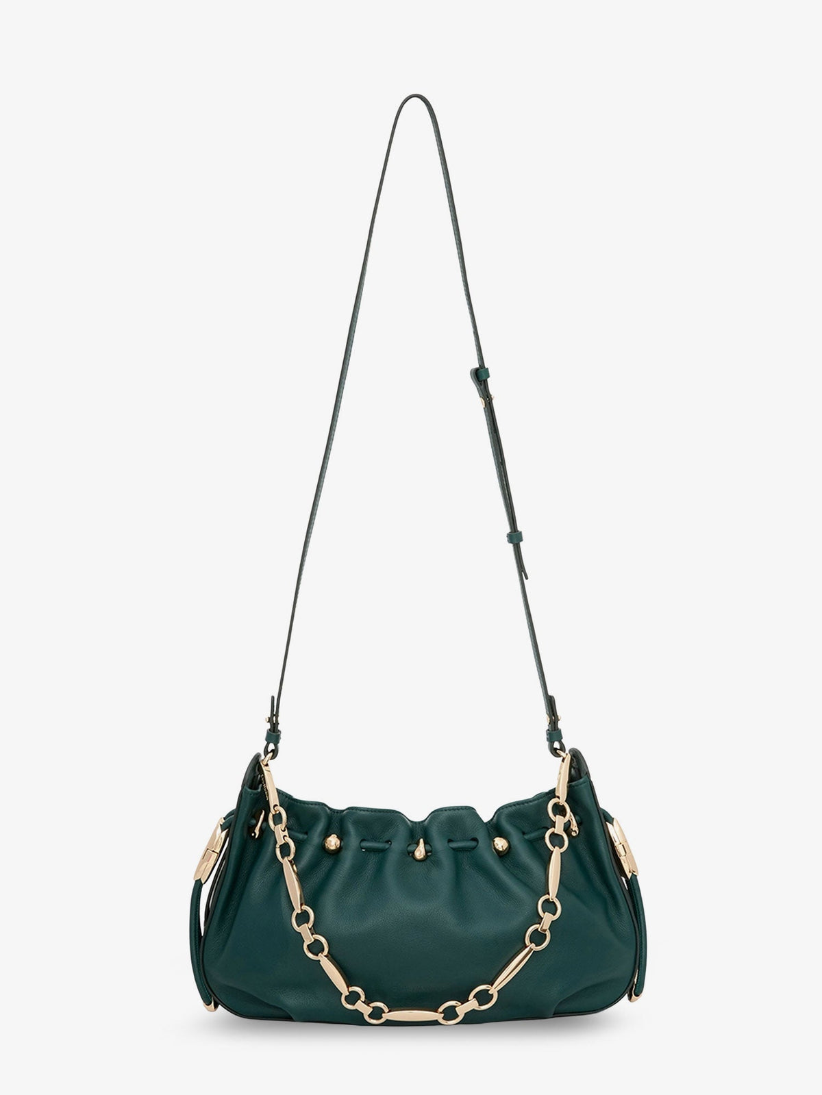 Zimmermann Halcyon leather clutch - Emerald