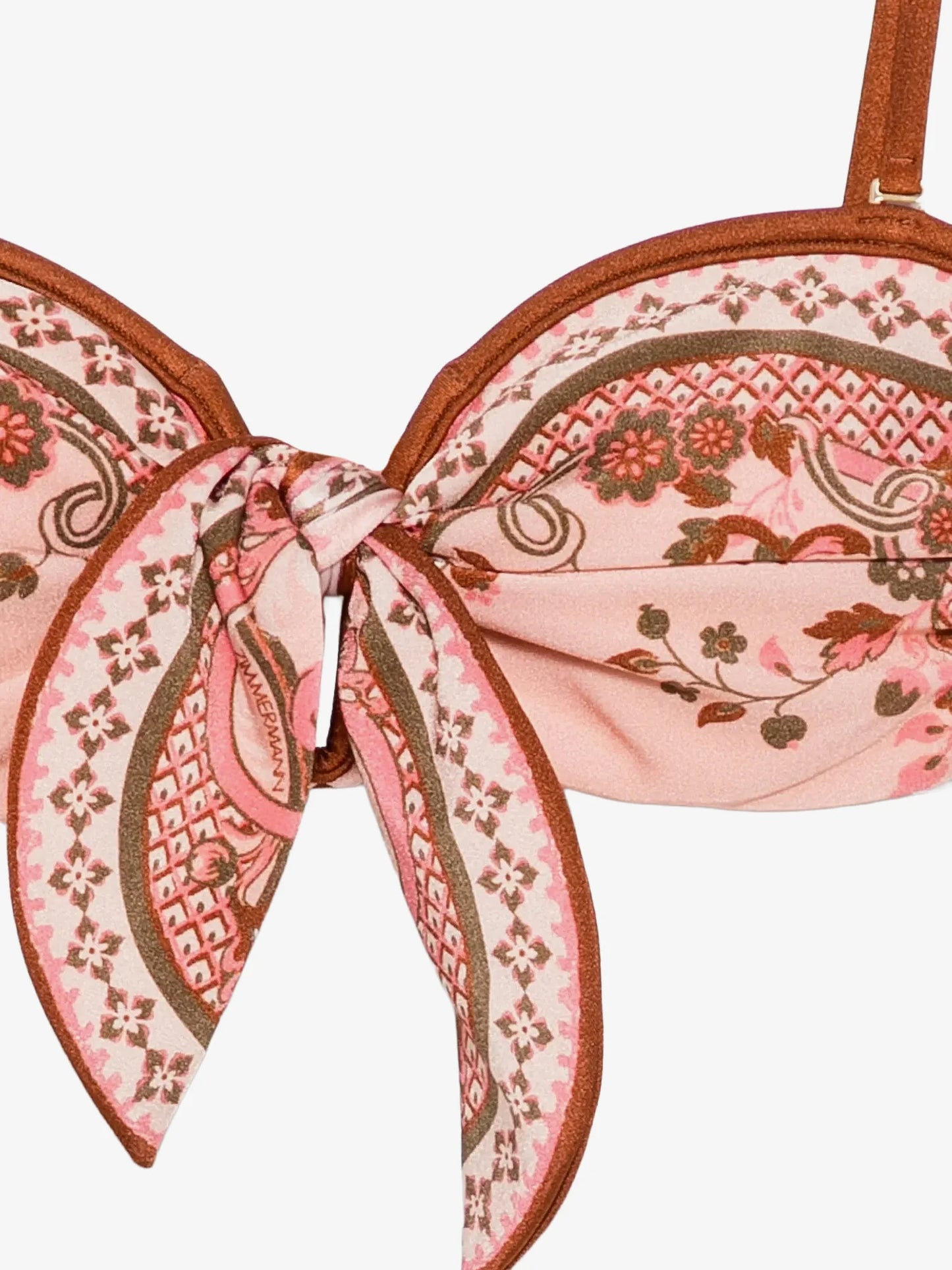 ZIMMERMANN - Aster shiny nylon bikini with Paisley print