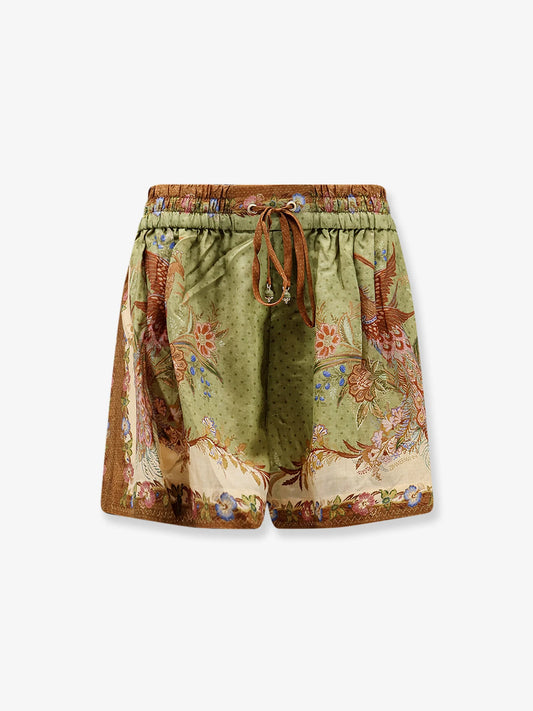 Zimmermann Indra Silk Shorts