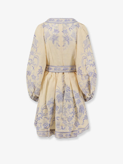 ZIMMERMANN - Indra printed linen dress