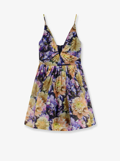 ZIMMERMANN - Luna silk and linen blend dress with all-over floral print