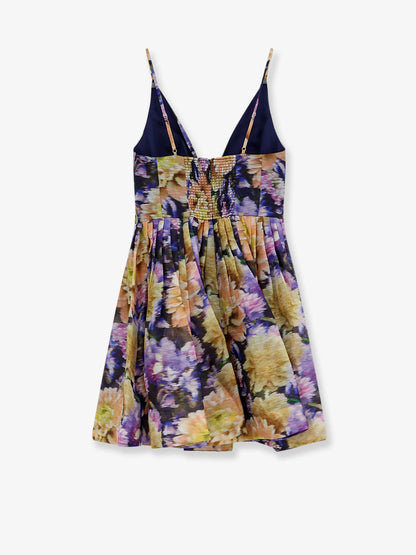 ZIMMERMANN - Luna silk and linen blend dress with all-over floral print