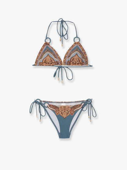 ZIMMERMANN - Mahon nylon bikini with paisley print