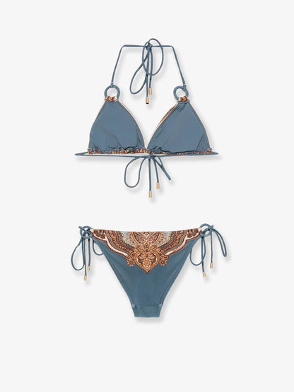 ZIMMERMANN - Mahon nylon bikini with paisley print