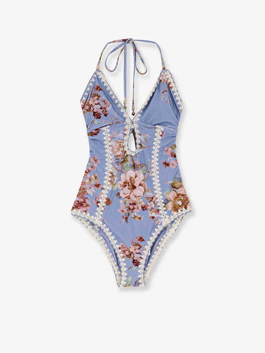 Zimmermann Awaken Crochet One Piece Swimsuit