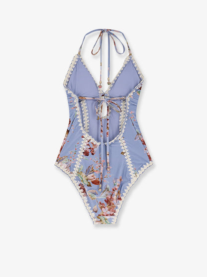 Zimmermann Awaken Crochet One Piece Swimsuit