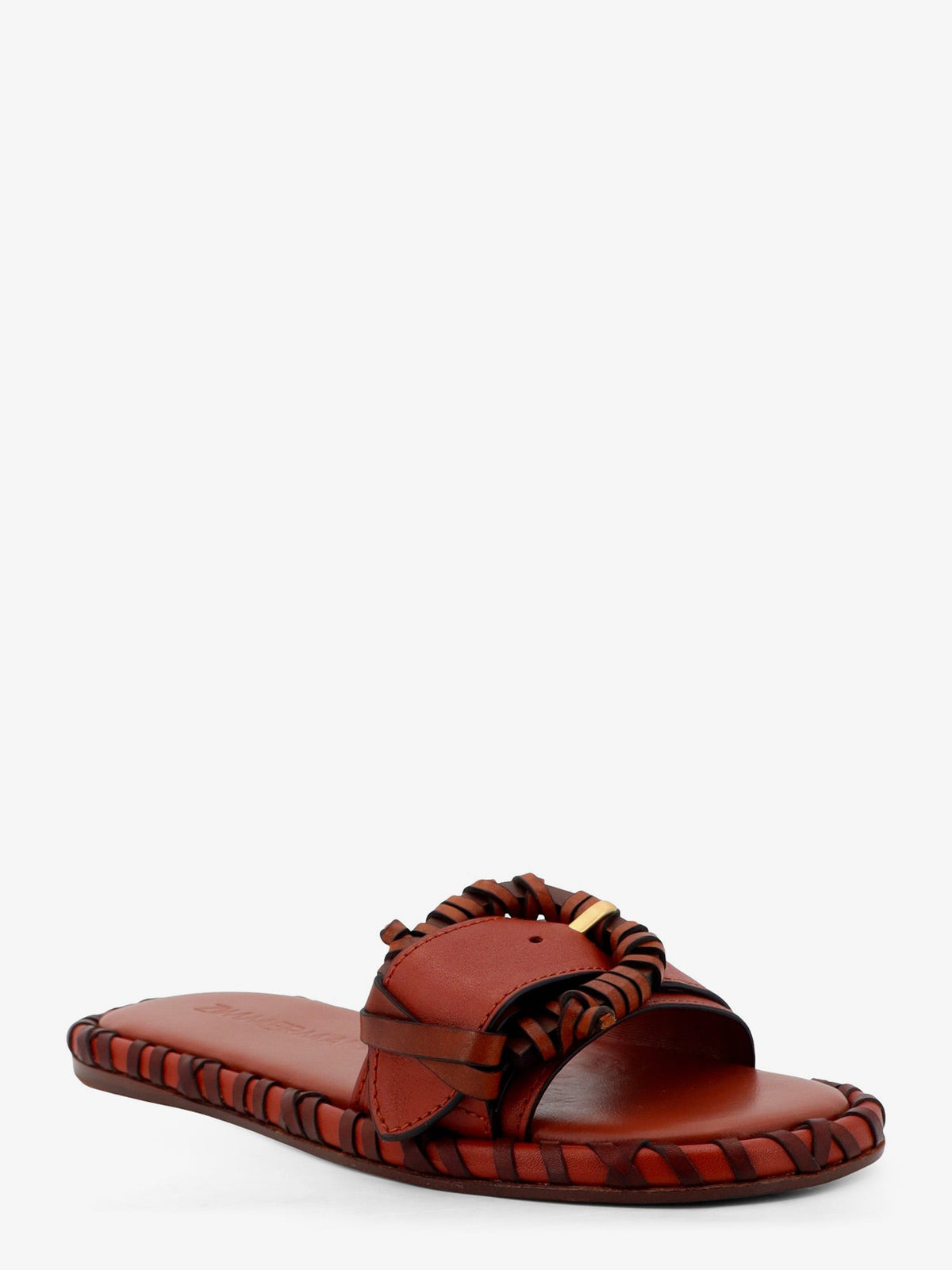 Zimmermann Alchemy leather sandals with woven details - Siena