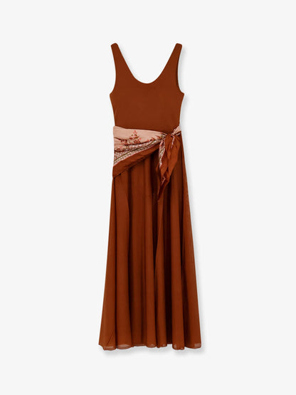 Zimmermann Aster Viscose Blend Long Dress
