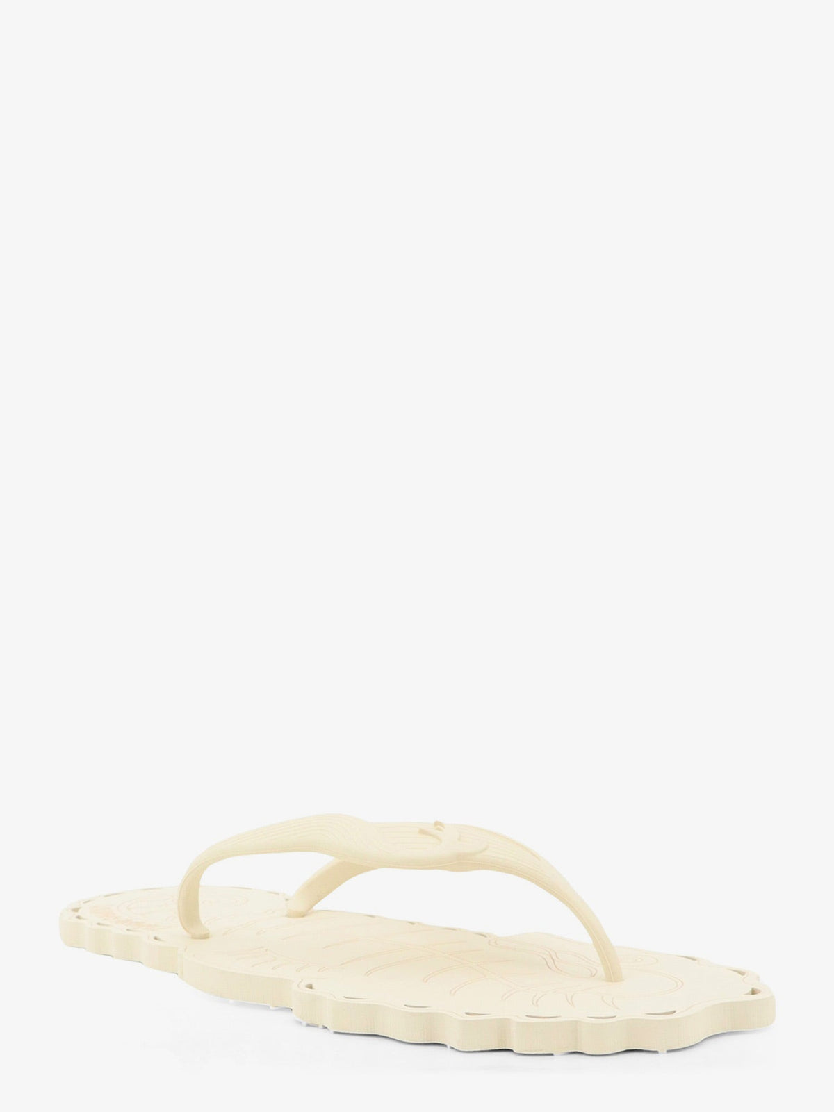 Zimmermann Seafoam Thong Rubber Sandals - Milk