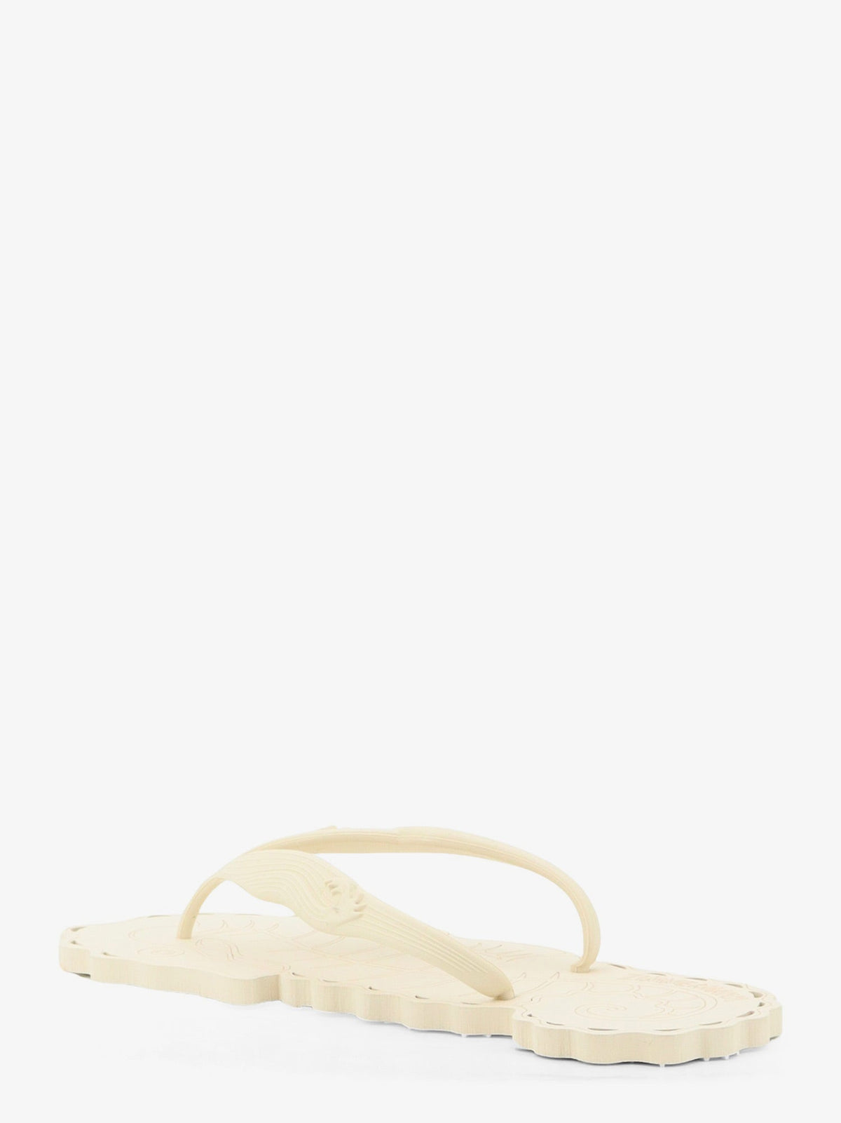 Zimmermann Seafoam Thong Rubber Sandals - Milk