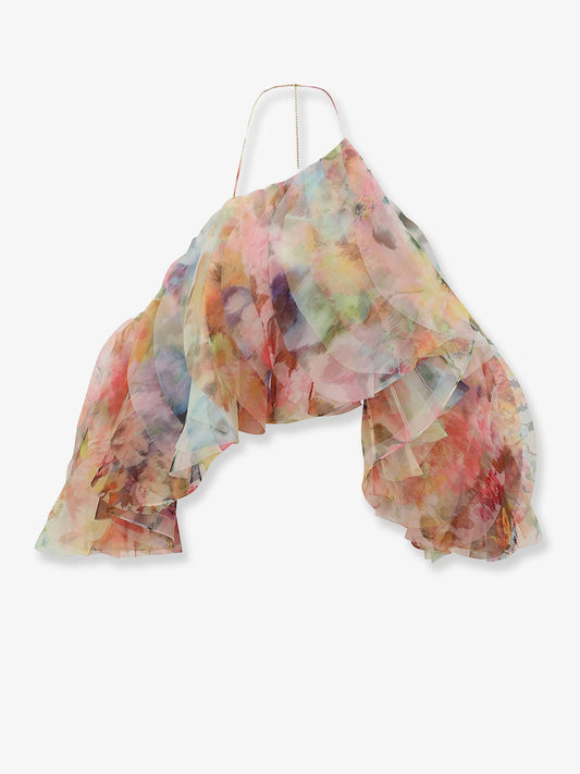 Zimmermann Luna Fanned Multicolor Top