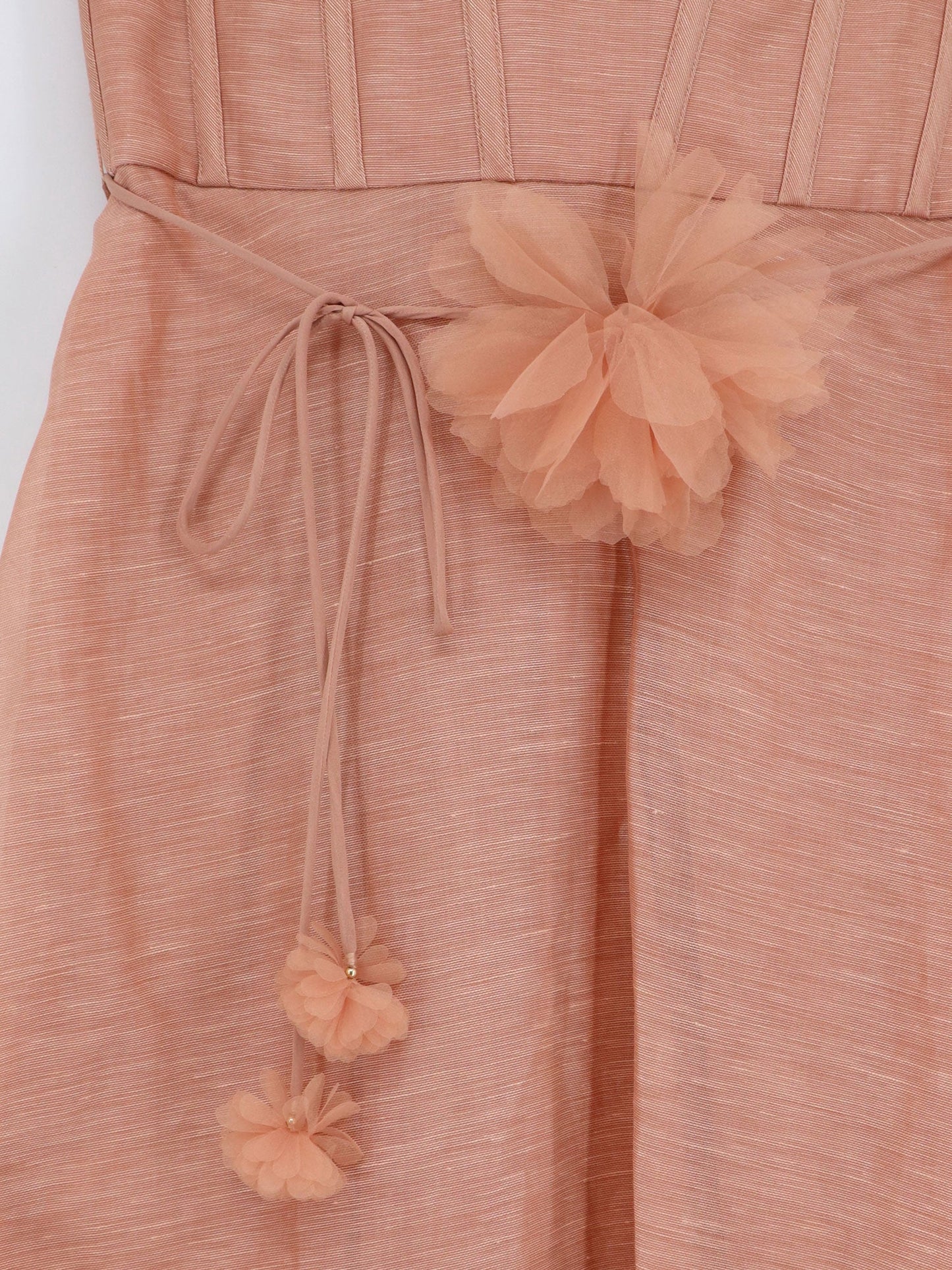 ZIMMERMANN - Luna silk and linen blend midi dress