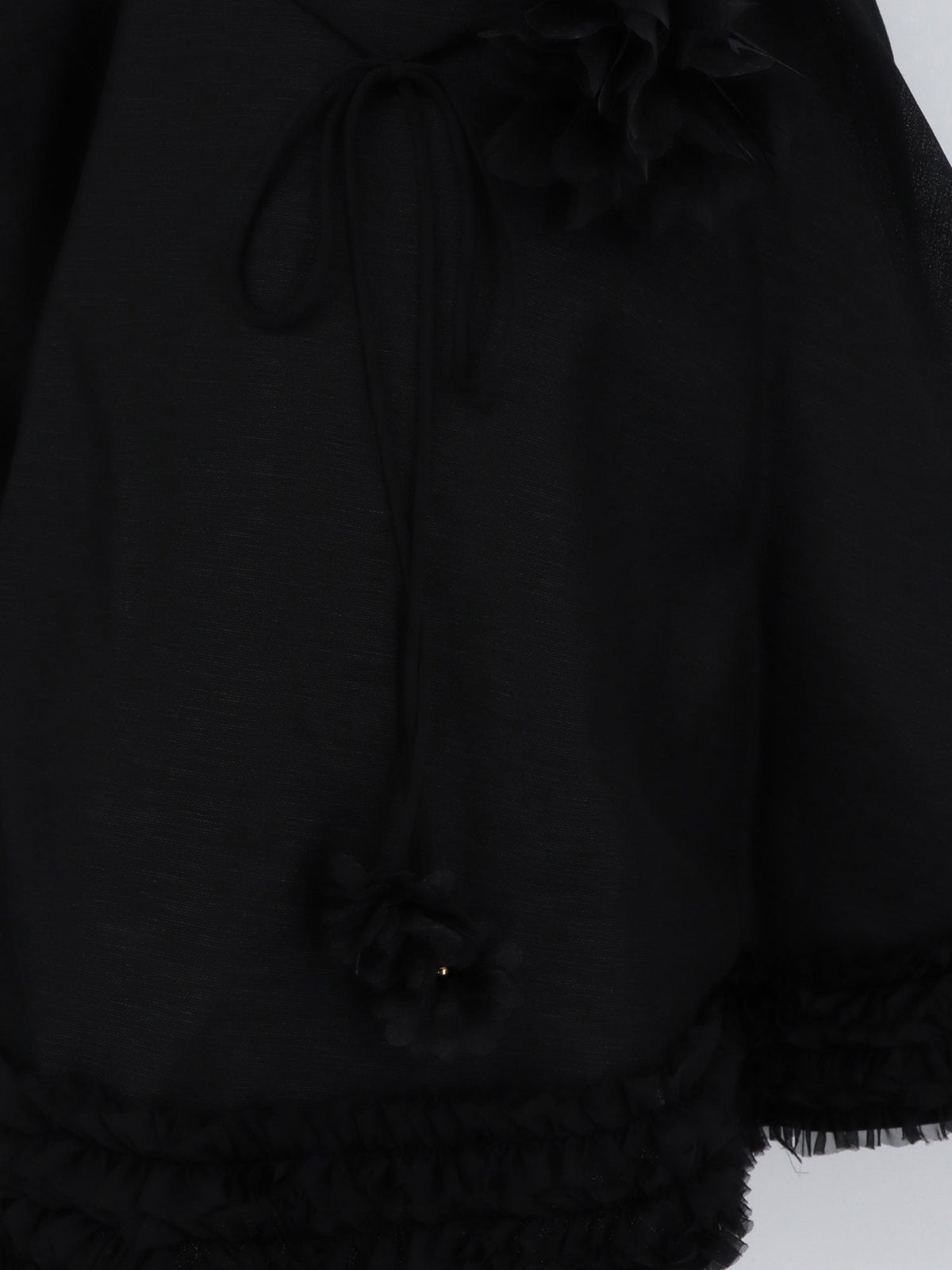 Zimmermann Luna linen and silk blend mini dress - Black