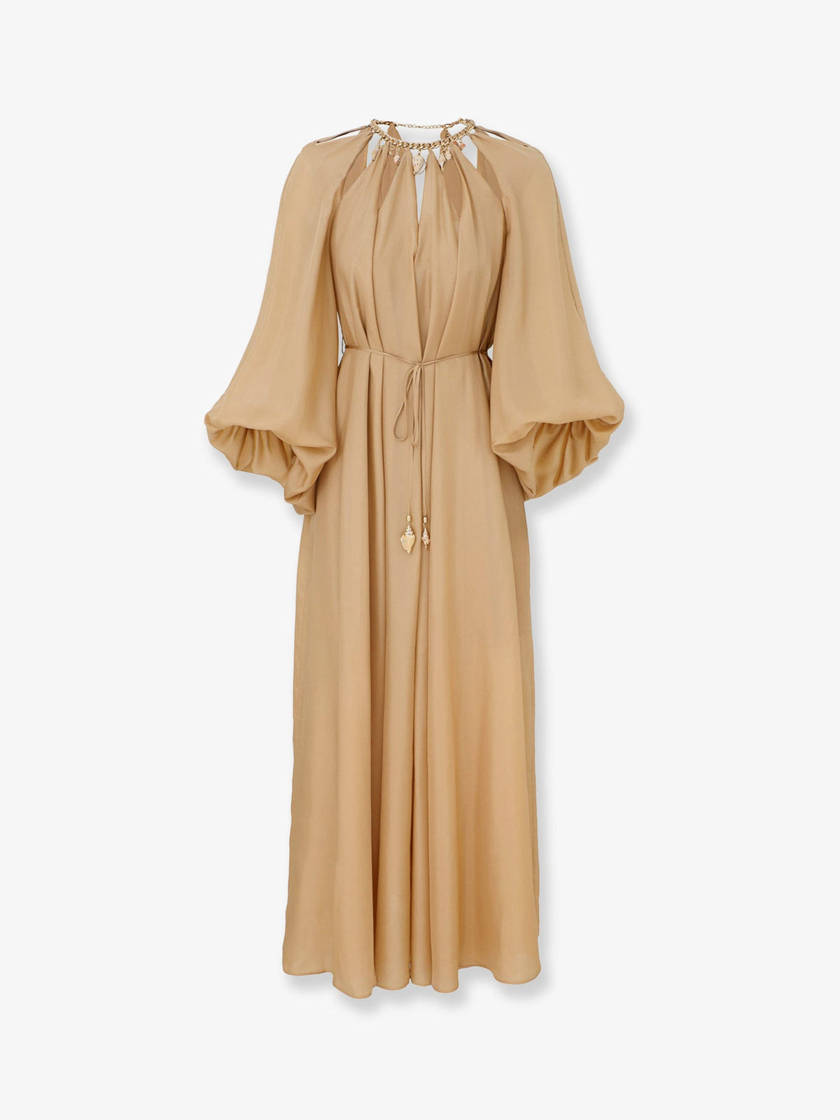 Zimmermann Mahon long silk dress - Champagne