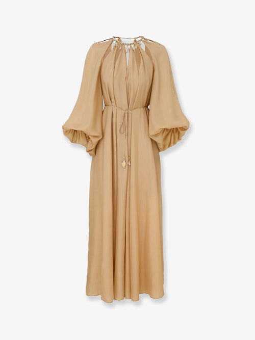 Zimmermann Mahon long silk dress - Champagne