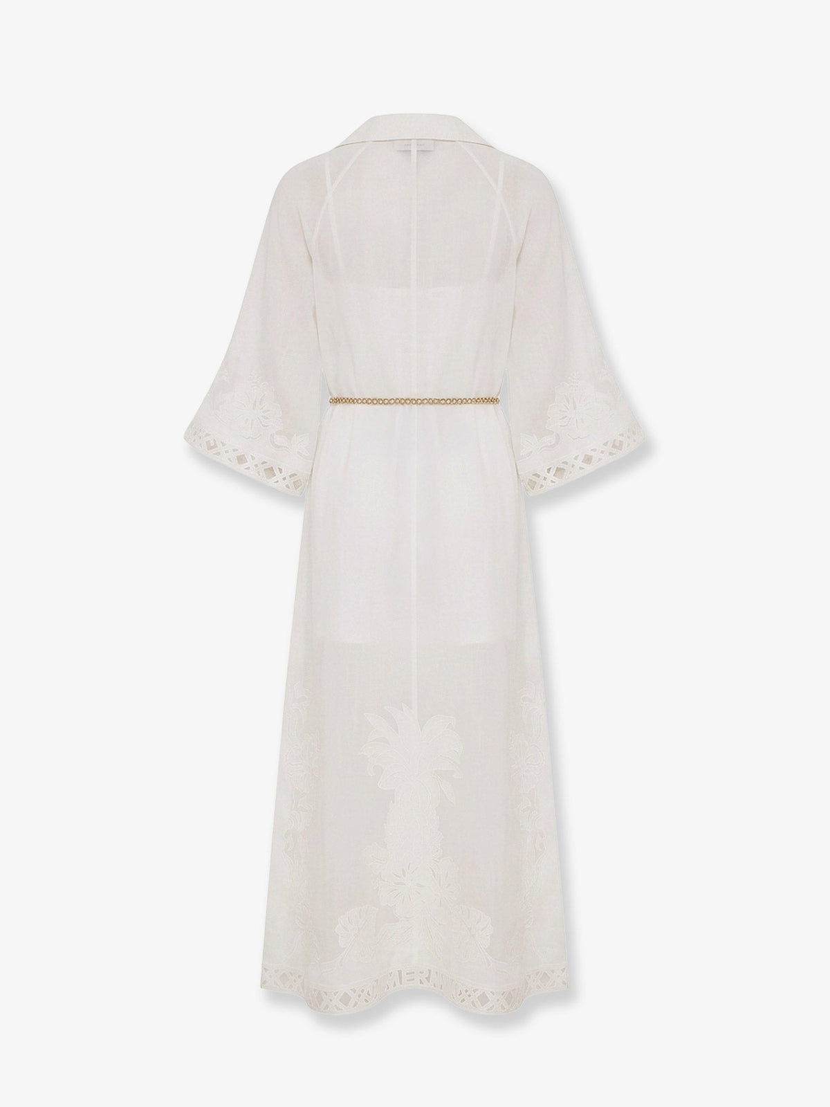 Zimmermann Indra long ramie dress - Ivory