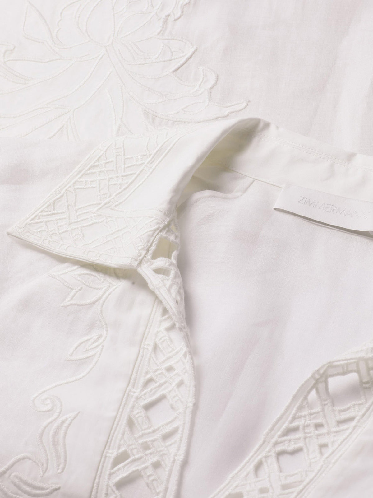 Zimmermann Indra long ramie dress - Ivory