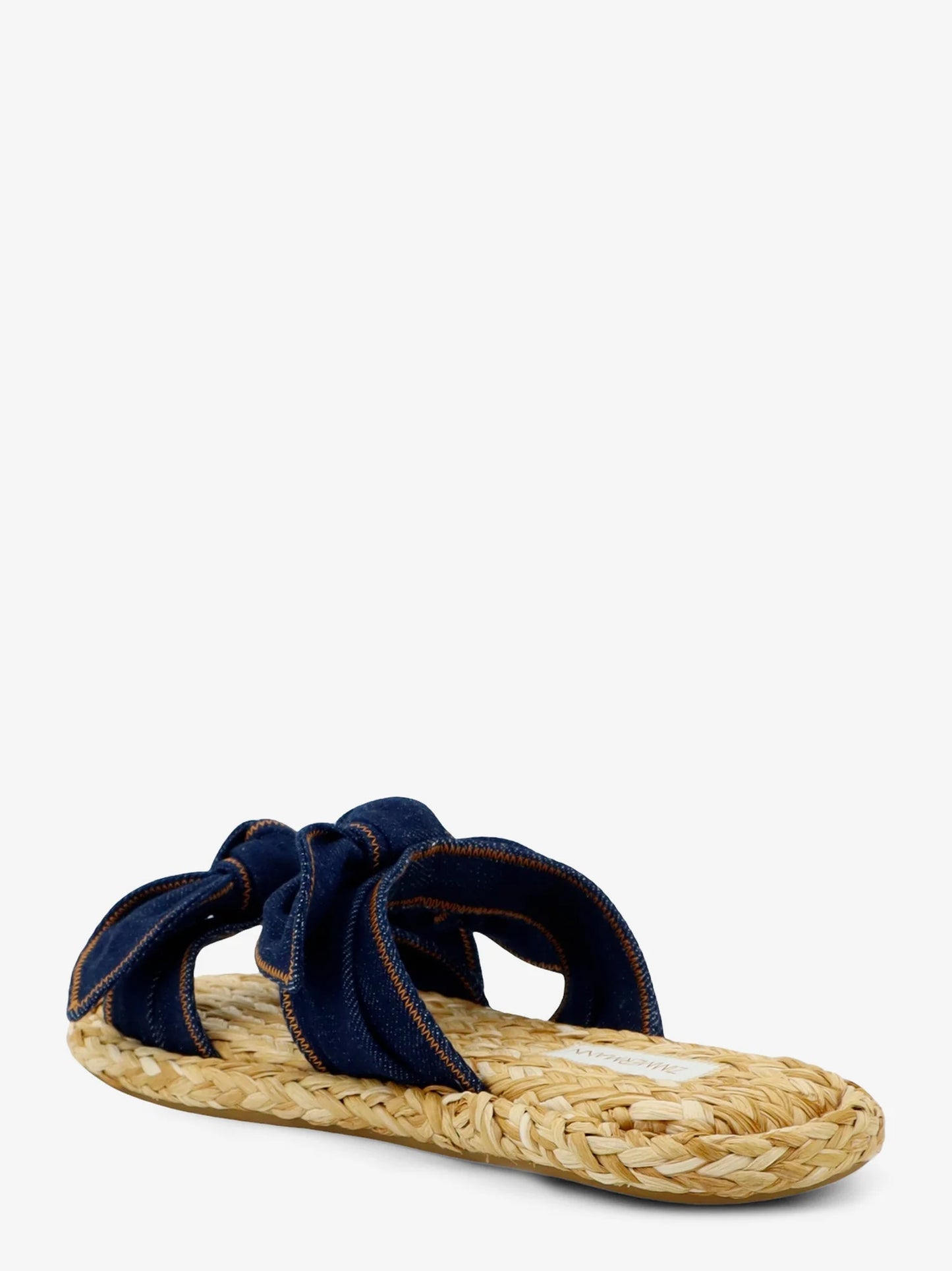 ZIMMERMANN - Carousel raffia and denim sandals