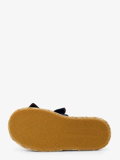 ZIMMERMANN - Carousel raffia and denim sandals