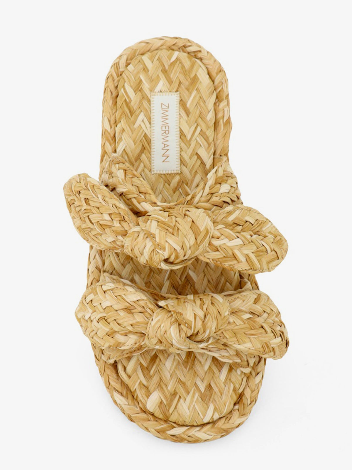 Zimmermann Carousel raffia sandals - Natural