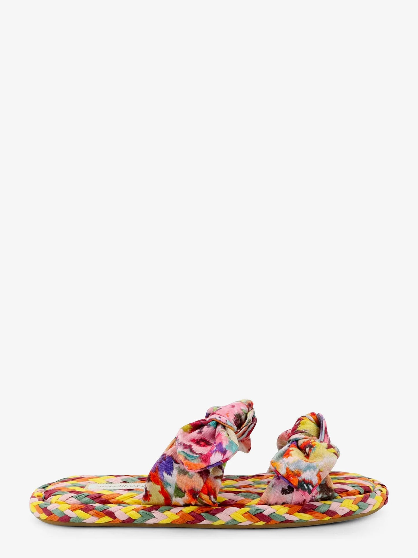 ZIMMERMANN - Multicolored raffia Carousel sandals