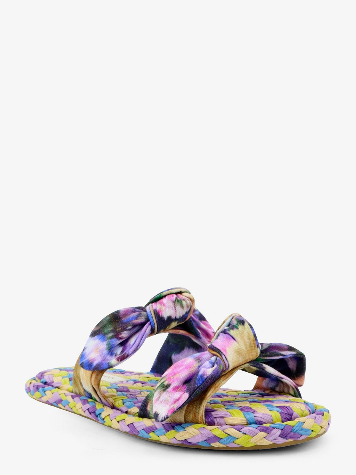 Zimmermann Carousel multicolored raffia sandals - Midnight