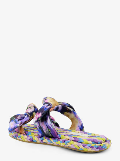 Zimmermann Carousel multicolored raffia sandals - Midnight