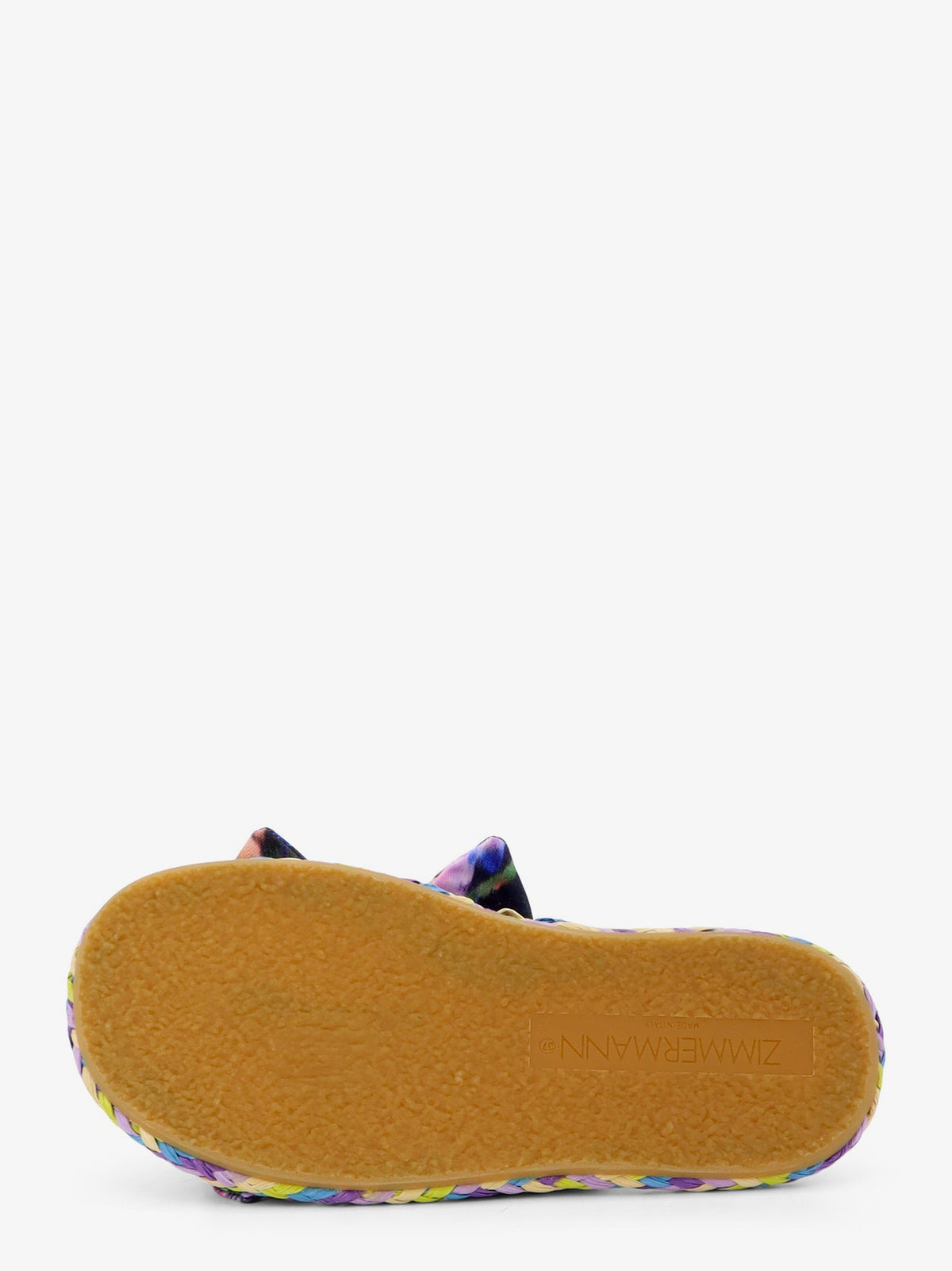 Zimmermann Carousel multicolored raffia sandals - Midnight
