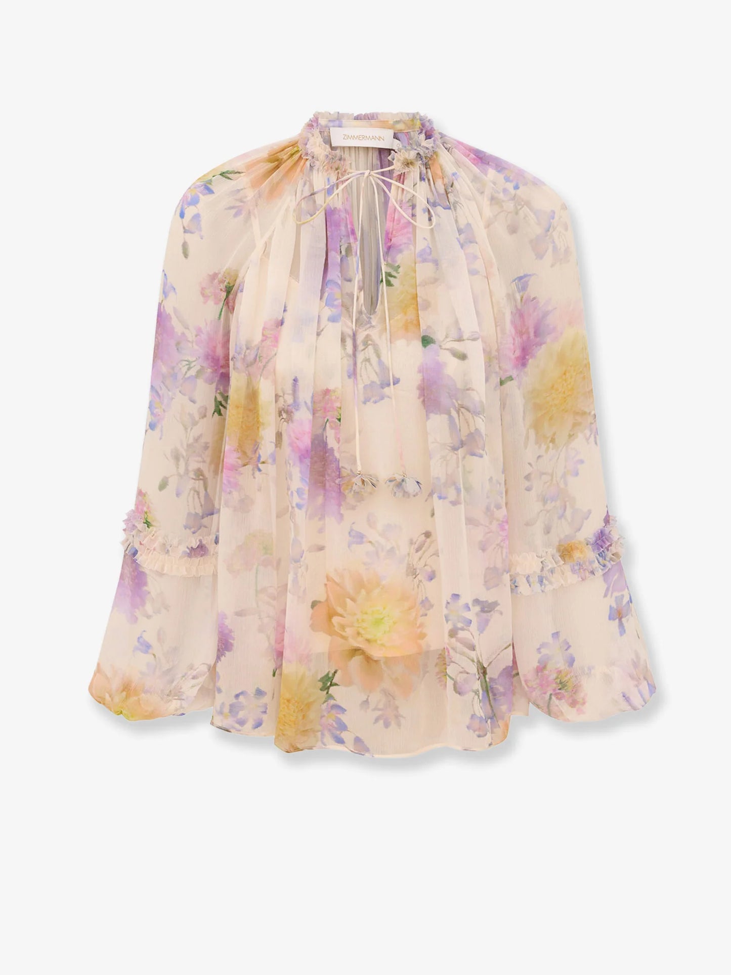ZIMMERMANN - Luna viscose shirt with floral print
