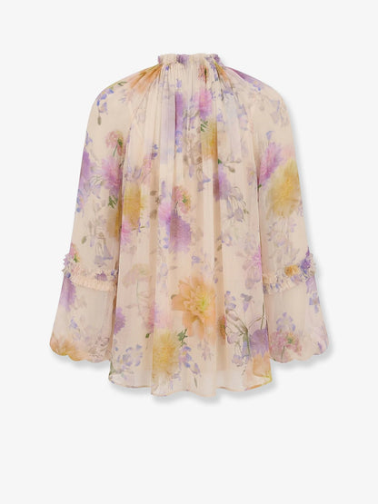 ZIMMERMANN - Luna viscose shirt with floral print