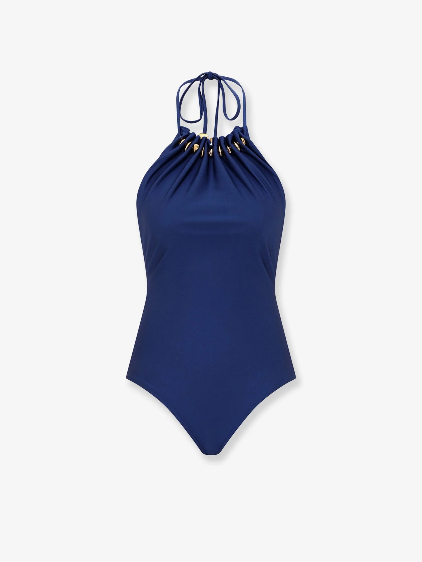 ZIMMERMANN - Aster one-piece swimsuit in shiny nylon with bead detail