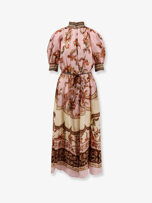 Zimmermann Aster Billow Silk Long Dress
