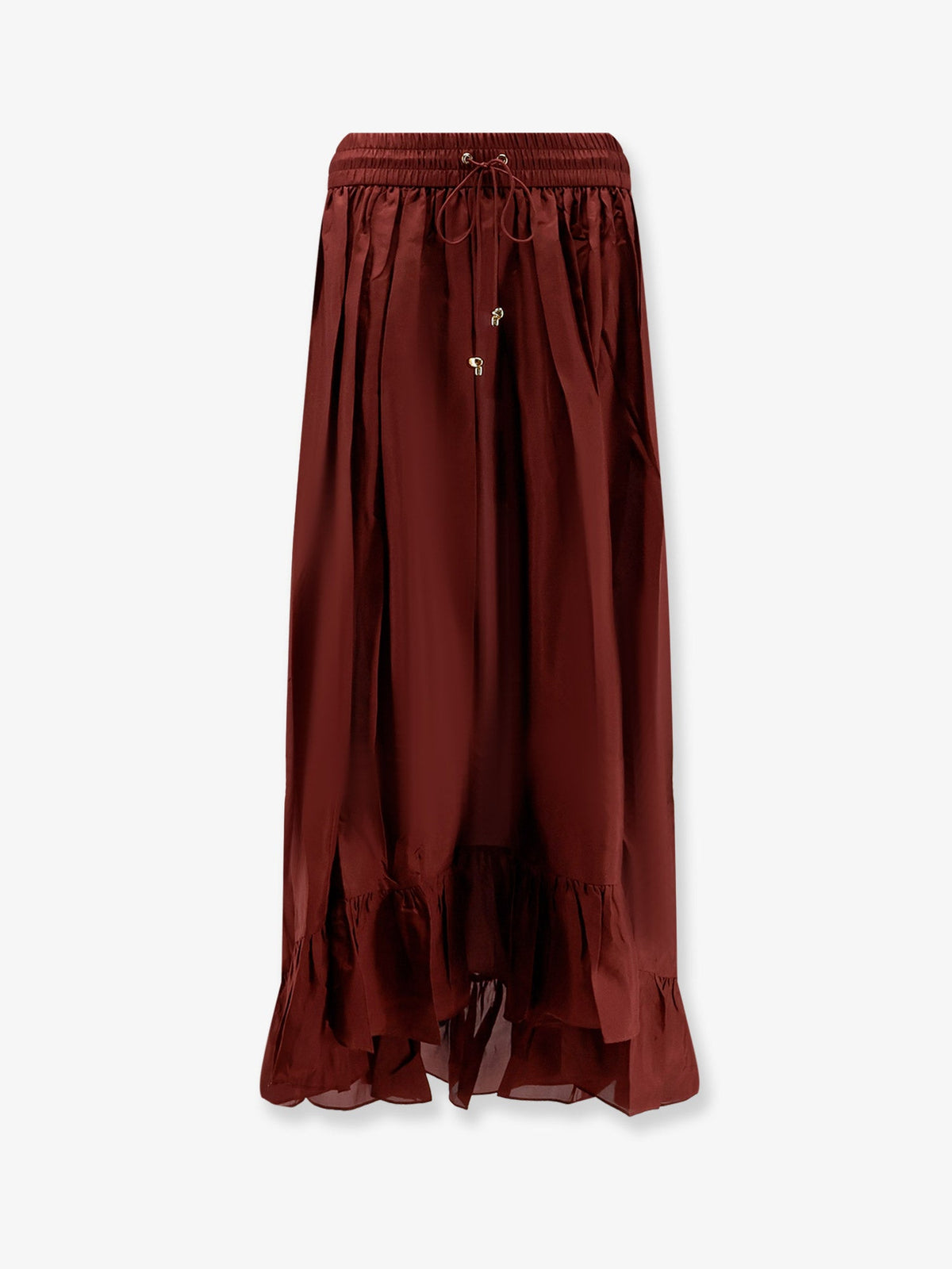 Zimmermann Aster silk skirt - Merlot