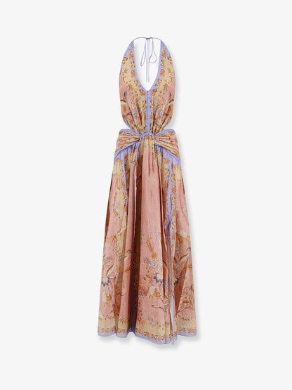 ZIMMERMANN - Indra cotton and silk long dress