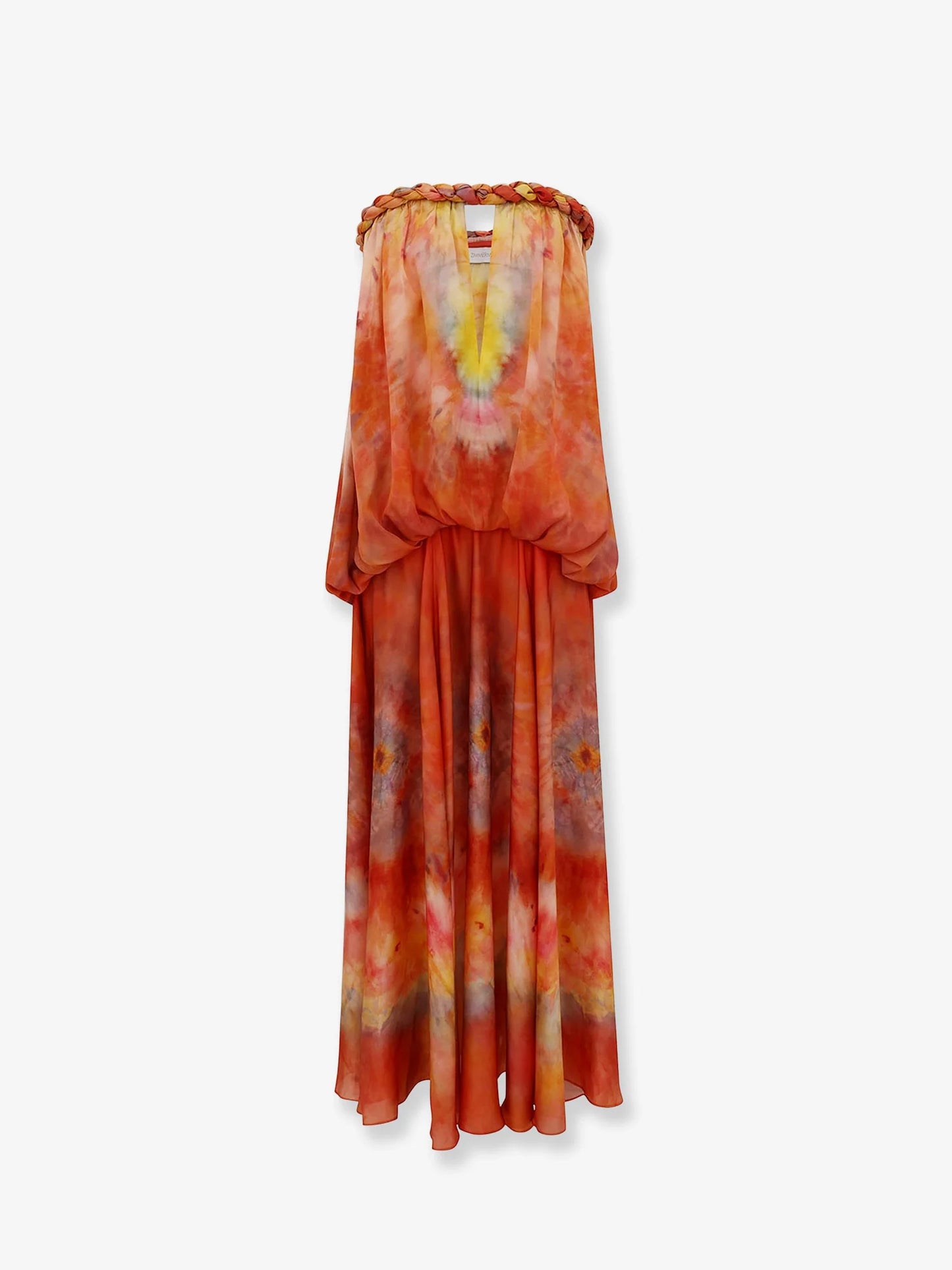 ZIMMERMANN - Luna Twist Bandeau Gown silk dress