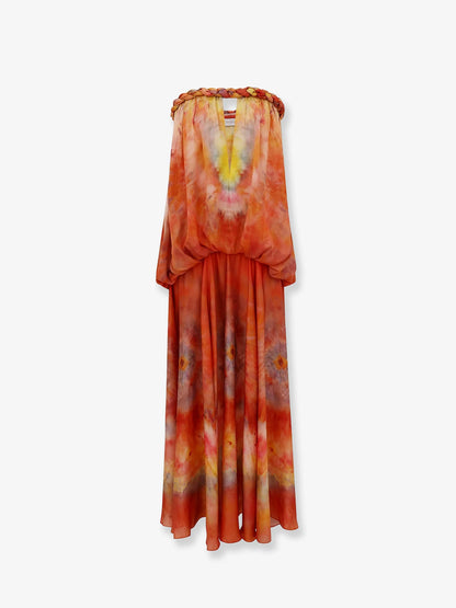 ZIMMERMANN - Luna Twist Bandeau Gown silk dress