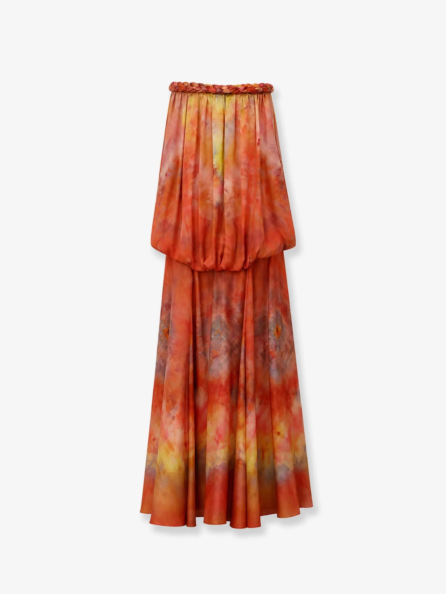 ZIMMERMANN - Luna Twist Bandeau Gown silk dress