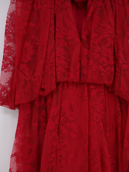Zimmermann Luna lace dress - Fucsia