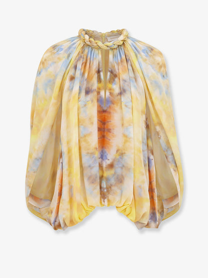Zimmermann Alchemy Twist Billow silk top - Citrustiedye