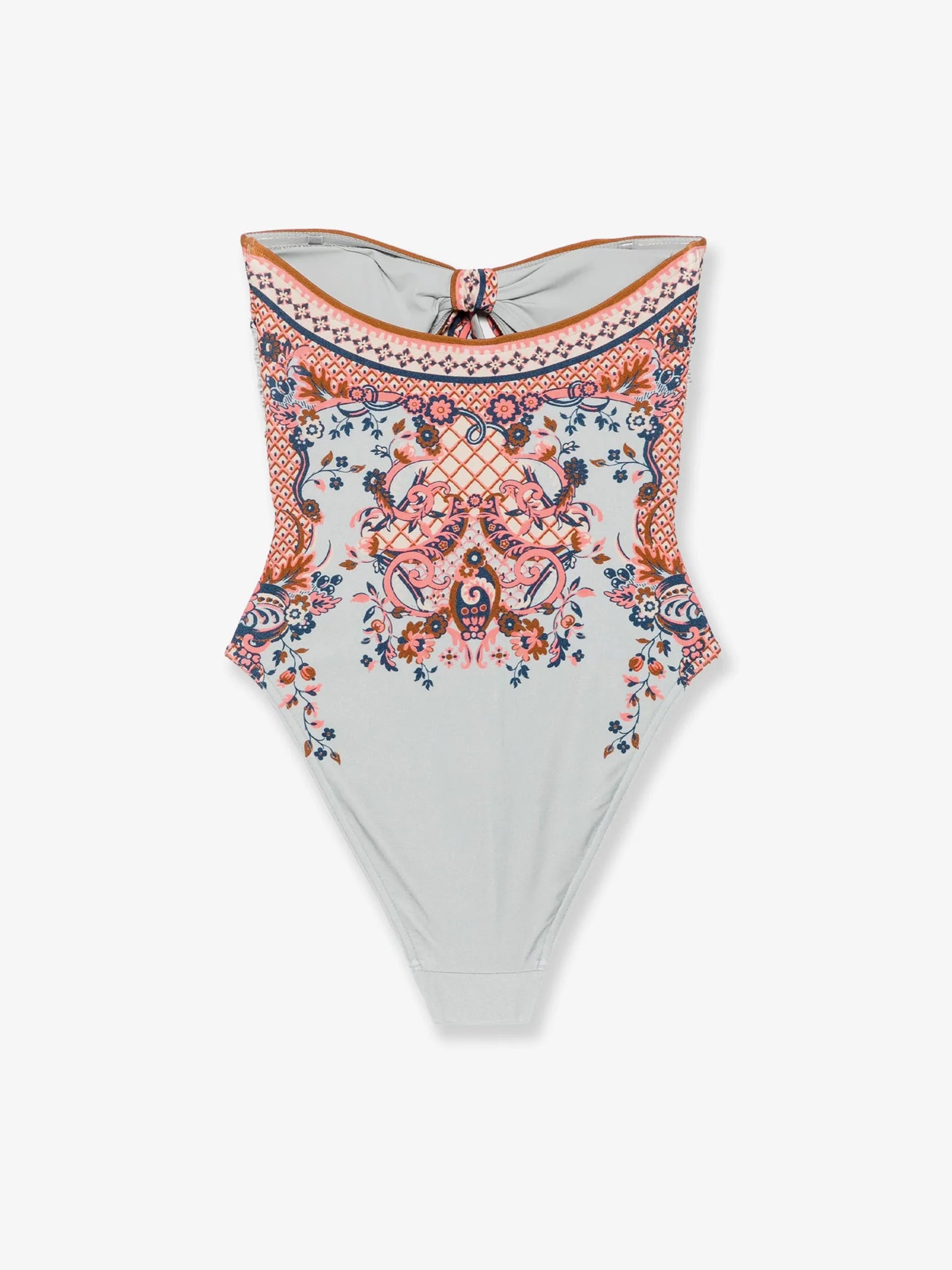 ZIMMERMANN - Aster one-piece shiny nylon swimsuit with paisley print