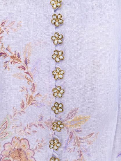 ZIMMERMANN - Luna Button linen dress
