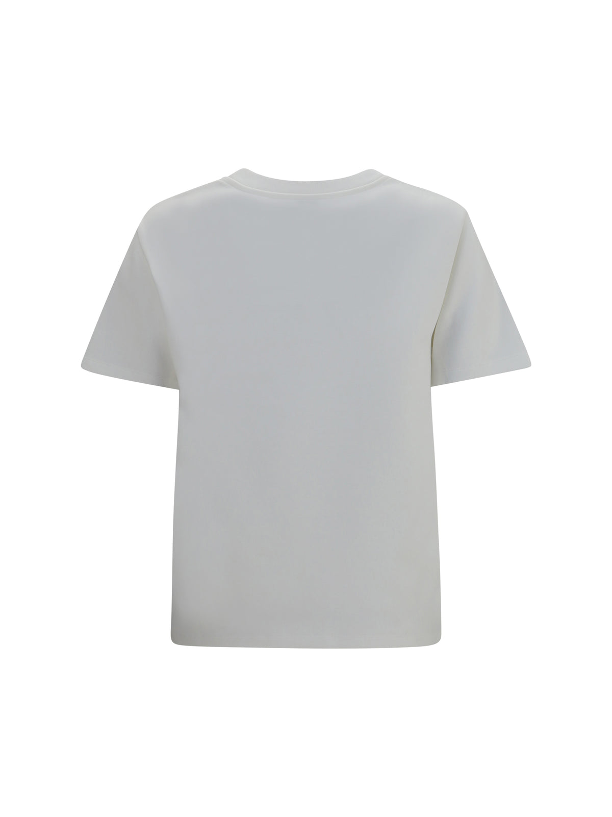 Loewe Cotton blend T-shirt with embroidered logo - White