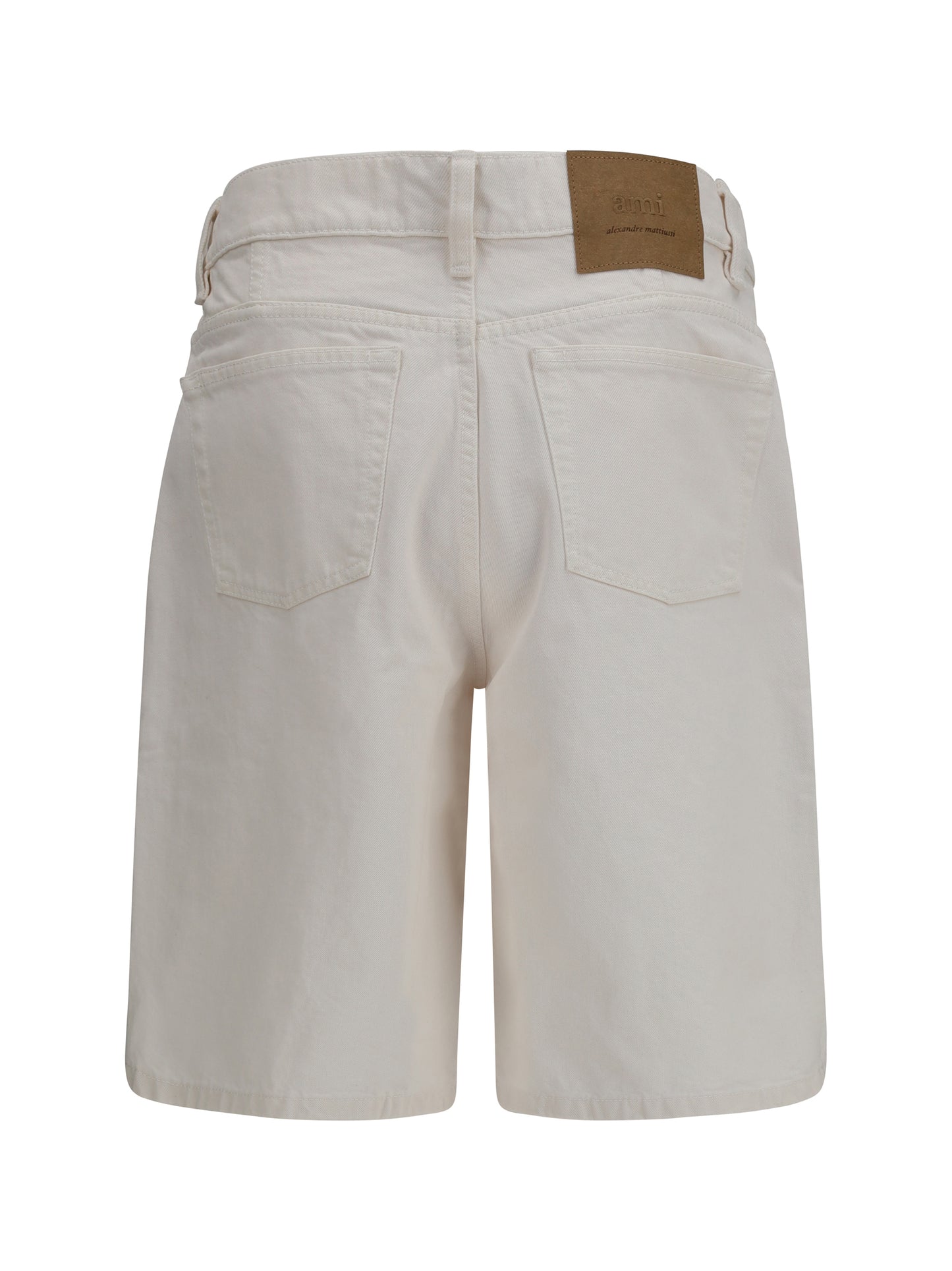 AMI PARIS Wide twill cotton Shorts