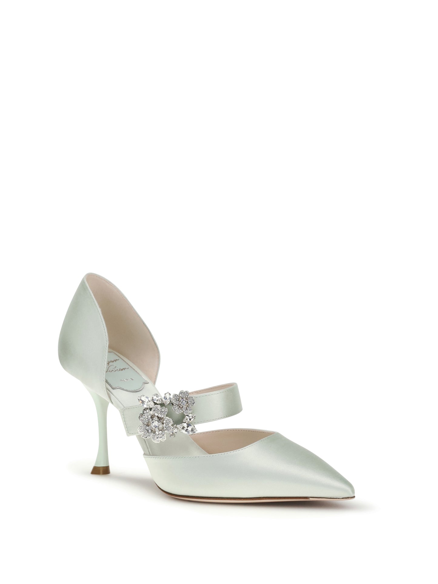 ROGER VIVIER Efflorescence Dorsay satin Pumps