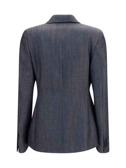 Balenciaga Double-breasted wool Blazer - Dark Navy