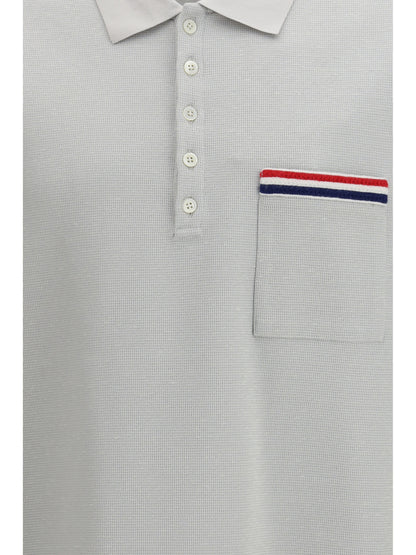THOM BROWNE Short-sleeve Polo with chest pocket