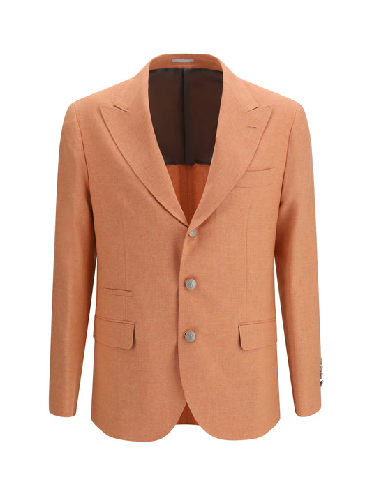 BRUNELLO CUCINELLI Deconstructed Jacket in mouliné fabric