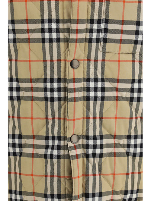 Burberry Brighton reversible quilted nylon Shirt - Shale